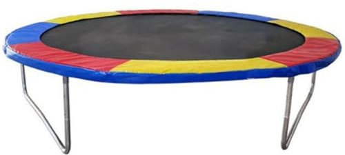 MPYEKP Housse Protection Trampoline, Bâche Trampoline 183 244 305 366 396 427 488cm Bache Protection Trampoline, PVC et PE, Résistant à la Déchirure, Résistant aux UV | Vert Clair(Colorful,12ft)