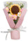 Bouquet di Fiori Artificiali Intrecciati a Mano Regalo per la Festa Della Mamma Rose Girasoli Garofani Regalo di compleanno Regalo di San Valentino (girasole-32 * 20CM)