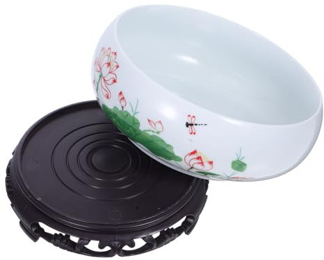 iplusmile Lotus ohne Drainage Schwarz Pflanzschale aus Keramik und Kunststoff Dekorative für Narzissen und Lotus Wohnkultur