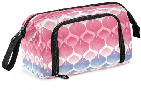 Mnsruu Federmäppchen mit Farbverlauf, Ombré-Muster, großes Fassungsvermögen, Federmäppchen, Stiftebox, Schreibwaren, Büro, Organizer-Tasche für Jungen und Mädchen, Ombré-Muster mit Farbverlauf