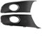 GLFLOW Griglia di copertura per paraurti anteriore fendinebbia compatibile con Touran 2011-2015, parti di ricambio in plastica nera, 1 paio