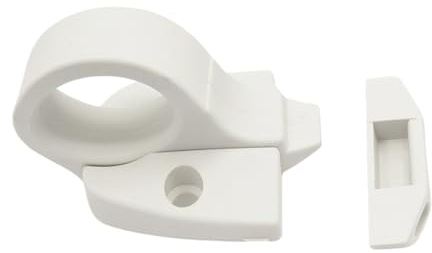 Cricchetto in Nylon Universale | Per Finestre e Finestroni | 2 Colori Disponibili | Facile Installazione (Bianco)