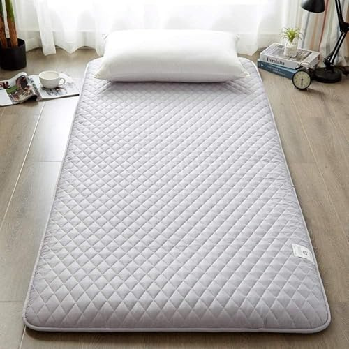 Traditionelle Japanische Futon Faltbare Matratze Tatami Decke Student Wohnheim Isomatte Verdickung Matratze Grün 120x190 cm, Grey, 90 x 200 cm