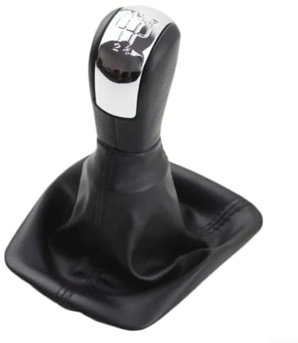 Juego de cubierta para pomo de palanca de cambios, funda cromada para Skoda para Octavia 2 2004-2013, marco de palanca de cambios manual (5 velocidades)