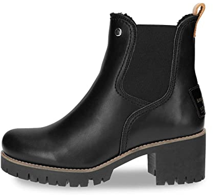 Panama Jack Damen Pia Igloo Trav Chelsea Boot, Schwarz, 40 EU