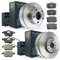 Bremsen/BREMSSCHEIBEN + BREMSBELÄGE VORNE + HINTEN NB PARTS GERMANY 10042436