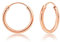 Boucles d'oreilles Femme Or Rose - Petits Anneaux Or - Creoles Argent Femme 925 - Creole Femme Fantaisie - Boucles d oreilles Creoles Or Rose - Boucles d'oreilles Or - Boucle d'oreille Homme Or - 18 m