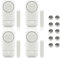 Shackcom 4pcs Allarme per Porte e Finestre 120dB Wireless Magnetico Allarme Antifurto Sistema Sensori di Sicurezza Domestica con Batteria per i Negozi di Home Office