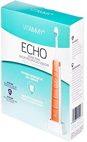 Vitammy ECHO ENERGY Erwachsene Ultraschall-Zahnbürste Orange - Elektrische Zahnbürste (Akku, integrierter Akku, 45 Tage, 1 Stück(e), 1 Stück