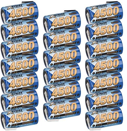 20x XCell SUB-C Akku Zelle - 4500mAh / 1,2V / NIMH mit Z-Lötfahne - Hochleistungs- Markenzelle in Industriequalität