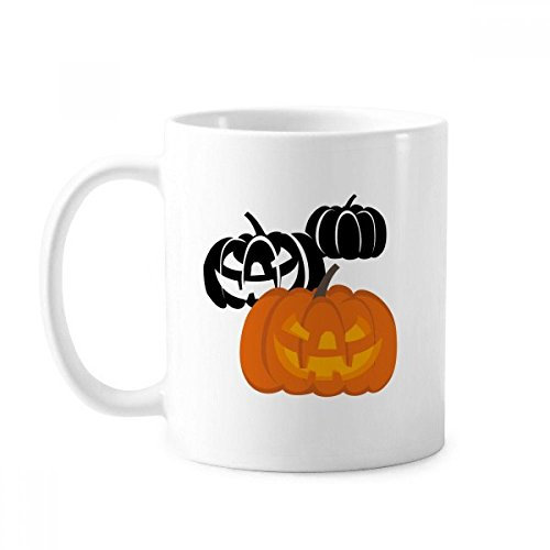 Trois citrouilles Halloween Hallowmas Mug poterie Céramique Café Porcelaine