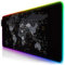 Titanwolf - RGB Gaming Mauspad - 800x300 mm - XXL Mousepad - LED Multi Color - 7 LED Farben Plus 4 Effektmodi - für Präzision und Geschwindigkeit - Gummierte Unterseite - abwaschbar - Weltkarte