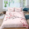 Loussiesd Kirschblüten Bettwäsche Set Sakura Blumen Zweig Bettbezug Set Hellrosa Bettwäsche 155x220cm Für Mädchen Frauen Kinder Japanische Frühlingsbetten Set 1 Bettbezug mit 1 Kissenbezug