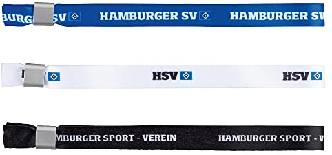 HSV Fanartikel HSV Armbänder 3er b-w-s