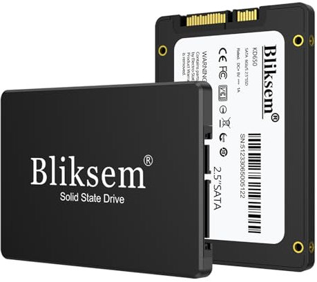 Bliksem SSD 128GB SATA III 6Gb/s internal Solid State Drive 2.5″ 7mm(0.28″) 3D NAND TLC Chip Up to 550 Mb/s For Laptop and Pc KD650 (Black 128GB)