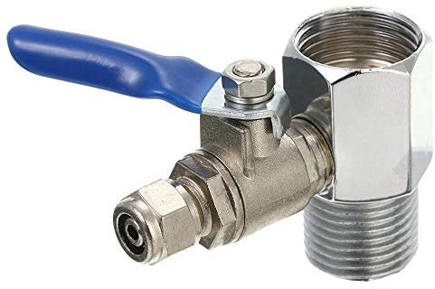 DOLUNTO Rückschlagventile 1/2 bis 1/4 Ball T-Anschluss Ventil RO Speisewasser-Adapter for Wasserhahn Ersatz Hardware-Tools