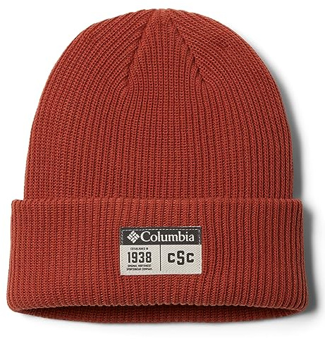 Columbia Damen Lost Lager Ii Beanie Mütze, Warp Red, Varsity Patch, One Size