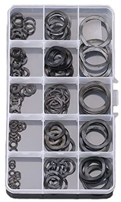 MACHSWON Lot de 200 rondelles ondulées M3-M24 - Kit de rondelles unies - Accessoires de fixation