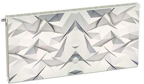 Magnetic Radiator Cover White Abstract 120 x 60 cm Heating Cover Cover Magnetic Cover Mat Fridge Made of Flexible Magnet Digital Print