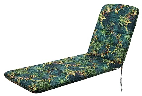 HOBBYGARDEN Outdoor/Indoor, Sitzkissen, Sitzpolster, Gartenmöbel Kissen, für Stuhle oder Liege, Polster, Sofa, 185 x 60 x 6 cm, Grünes Gras