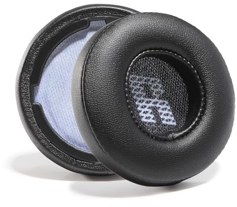 PESLNG Professionelle PU-Leder Ersatz Ohrpolster für JBL LIVE 400BT / LIVE 460NC, Verwendet hochwertigen Memory-Schaumstoff für mehr Komfort und Langlebigkeit. (Eiweißleder-Schwarz)