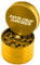 Santa Cruz Shredder Metal Herb Grinder Knurled Top for Stronger Grip 3-Piece Medium 2.2 (Gold)