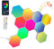 10 Pack Hexagon led Lights Gaming, RGB Led Hex Light Panels Hexagon Smart Wall Lights Sync to Music for Room Bar Decor