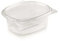 GM 100 Contenitori Ermetici Per Alimenti Ovali 750cc - Contenitori Per Alimenti Trasparenti - Contenitore Ermetico Per Alimenti Con Coperchio - Contenitore Pranzo In PET MONOUSO - Made In Italy