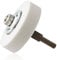 GLADFRESIT Electric Drill Grinding Wheel, Grinding Wheel Adapter and Grinding Stone for Drill, 85mm OD 10mm ID for Metal Cast Iron Wood Matte Polishing(White)