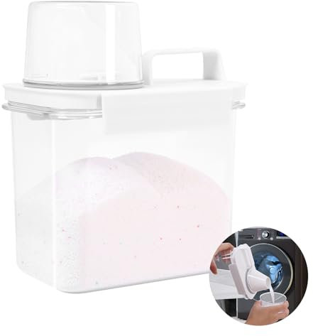 Sgehai 1100ml Unscented Powder Laundry Detergent Storage Dispenser