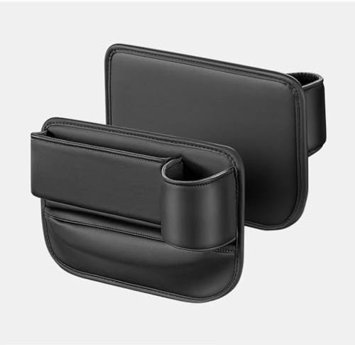 LYQJRLH Auto Seggiolino Riempimento Gap, 2 Pezzi Auto Seggiolino Organizer con Portabicchieri Accessori, per Porsche Cayenne 9PA/955 92A/958 9YA/PO536