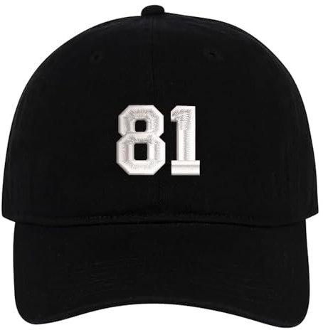 MIMAYIN 81 Baseball Cap Stickerei Basecap Baumwolle Verstellbare Reine Farbe Baseballmütze Sport Visier Hut für Herren Damen