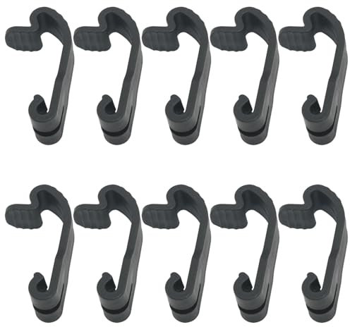 ITROLLE 10PCS Black Replacement Dog Crate Locking Latch Hook Dog Crate Door Buckle Wire Cage Clips