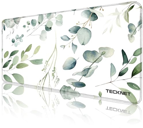 TECKNET Mauspad XXL Speed Gaming, 900x400 mm Schreibtischunterlage, Gamer Mouse Pad, Wasserdicht Mousepad, Spezielle Oberfläche Verbessert Präzision und Geschwindigkeit, rutschfeste Gummibasis