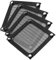 Kemcatui 4Pcs Computer Fan Filter Grills with Screws, 60mm Aluminum Frame Mesh Black PC Dust Filter, Dustproof Cover for Computers Case