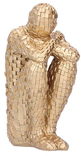 Aladeno Abstrakte Denker-Figuren aus Kunstharz, Statue, modische Kunstharz-Statue, Moderne Kunst, Skulptur, Zubehör, Kunsthandwerk für Zuhause, Büro, Hotel, Bibliothek, Tisch, (ORO)