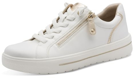 Jana Damen Sneaker flach mit Reißverschluss Vegan