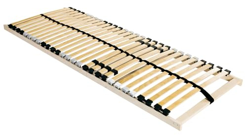 vidaXL Lattenrost Braun 140 x 190 cm Massives Buchenholz, Rechteckiger Lattenrost, modernes Schlafzimmermöbel, Bequeme Unterstützung, langlebige Schlafoberfläche