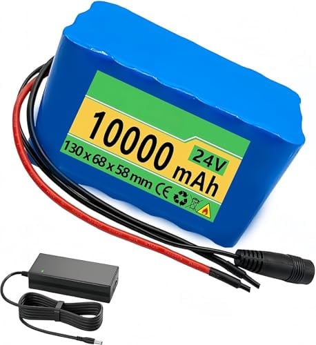 Batterie Au Lithium 24V 10Ah pour Vélo Électrique, avec Boîtier en PVC pour Moteur Électrique De 500W 24V 10AH,T
