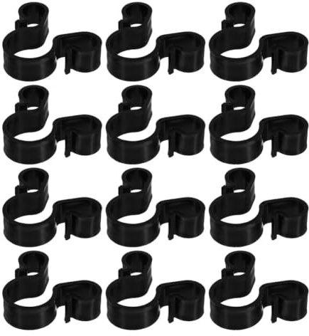 Gadpiparty 20 Pièces Clips de Sécurité pour Bouteille de Vin, Pince Porte-Bouteilles, Clips de Sécurité pour Mariage, Noir, Plastique, pour Bougie Bouteille de Vin, Anniversaire et Réunions