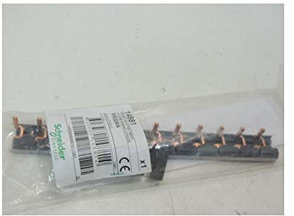 Barrette de répartition 1P 12M 24 pas de 18mm bus assemblée pour disj C60 et Porte fusible STI Domae SCHNEIDER 14881