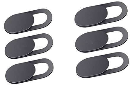 Baoblaze 6 STK. Webcam und Handys Kamera Abdeckungen 0.68mm Kunststoff Kamera Aufkleber für MacBook, MacBook Pro, MacBook Surfcase, Android Tablet, iPhone, iPad