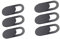 Baoblaze Lot 6X Cache-Webcam Manche pour Caméra Ordinateur Portable Support Adhésif PC