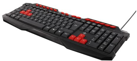Deltaco GAM-024UK Gaming Tastatur, Englisches Tastaturlayout schwarz