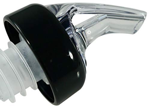 AmeriPour - Measured Pourer - Liquor Bottle Pourers - Collared - (3pk) Made 100% In The USA. Bar Spouts That Don't Leak - No Cracks, Just A Perfect Cocktail Pour Everytime. Great for Wine Too! (1.5oz)