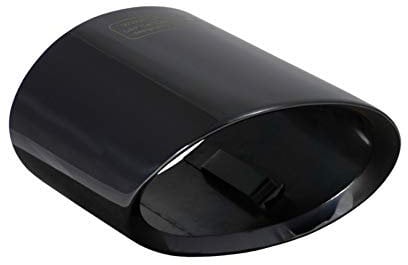 L&P A301 Auspuffblende Endrohrblende Edelstahl Schwarz spiegel poliert Chrom kompatibel mit 1er e81 e82 e87 e88 LCI X1 e84 Plug Play Ersatzteil Endrohrblenden Schwarzchrom Auspuff Endrohr Blende