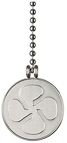 77036 Brushed Nickel Finish, Fan Coin Pull Chain