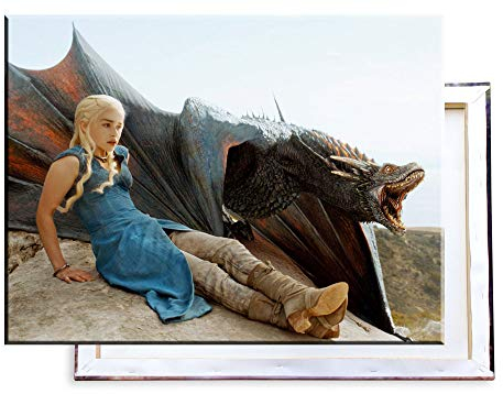 Unified Distribution Game of Thrones - 80x60 cm Kunstdruck auf Leinwand • erstklassige Druckqualität • Dekoration • Wandbild