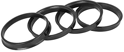 X AUTOHAUX 4stk.Kunststoff Radnaben Zentrierringe Zentrierung für Radnabe 72.6-67.1mm Schwarz