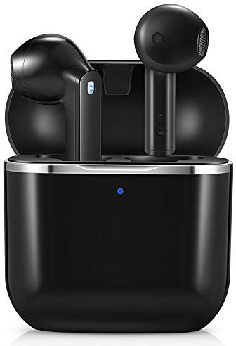 yobola Cuffie Bluetooth, Auricolari Bluetooth 5.1 con Stereo HiFi, Cuffie Wireless con Microfono, Cuffiette Bluetooth con Controllo Touch IPX5 Impermeabili